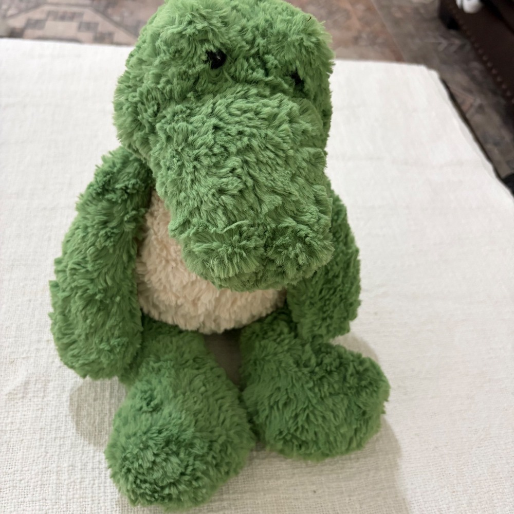 Aurora World Green Shaggy Alligator Plush Stuffed Animal Crocodile 12 Inch
